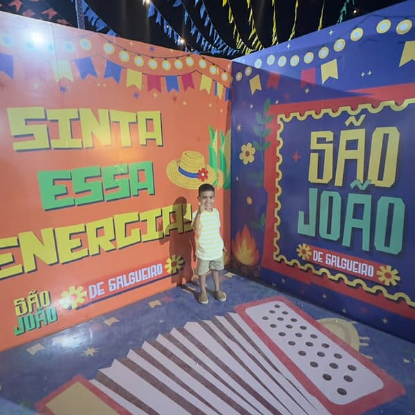 Cenário instagramável de São João